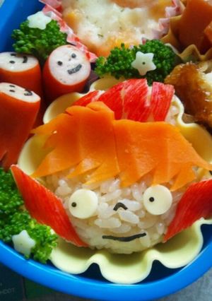 ポニョ☆キャラ弁-レシピのメイン写真
