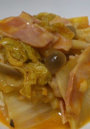 白菜のケチャップ煮～時短！-レシピのメイン写真