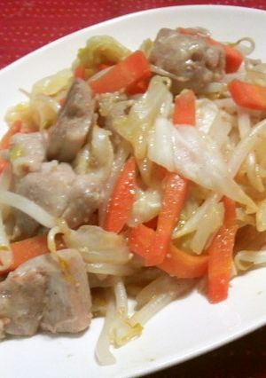 鶏肉と野菜の味噌炒め-レシピのメイン写真