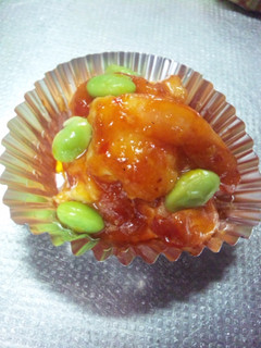 お弁当に♬エビチリ枝豆-レシピのメイン写真