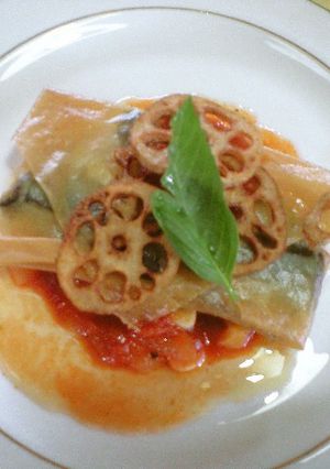 さんまの包み揚げトマトソース-レシピのメイン写真