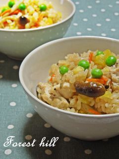 食物繊維たっぷり!さつま芋入り炊込みご飯-レシピのメイン写真