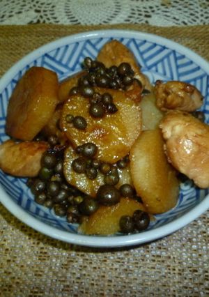 むかごと長芋の親子煮鶏肉入り-レシピのメイン写真