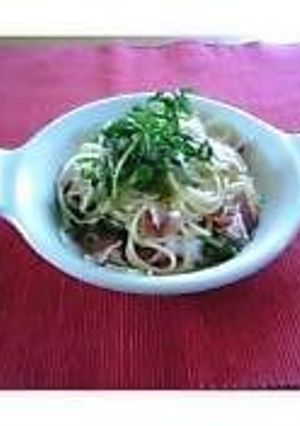生ハムとクレソンの冷製パスタ-レシピのメイン写真