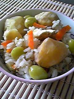 秋の味♪栗と銀杏の炊き込みご飯☆-レシピのメイン写真