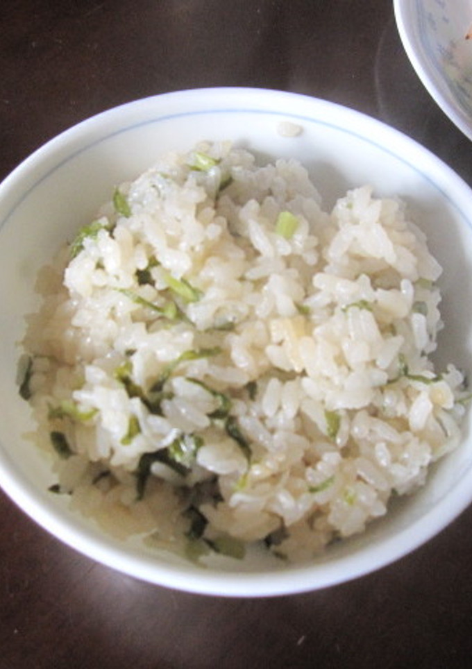 大根間引菜とちりめんじゃこの炊き込みご飯-レシピのメイン写真