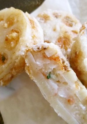 レンコンのはさみ揚げ-レシピのメイン写真