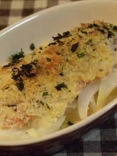 **鮭のチーズinパン粉焼き**-レシピのメイン写真