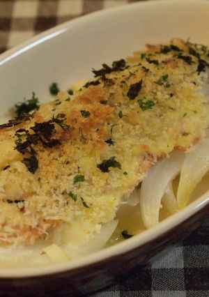 **鮭のチーズinパン粉焼き**-レシピのメイン写真