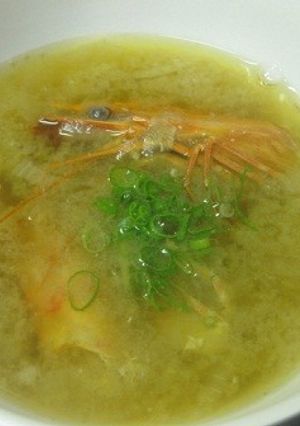車海老の頭でお味噌汁-レシピのメイン写真