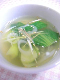 青梗菜の薬膳スープ-レシピのメイン写真