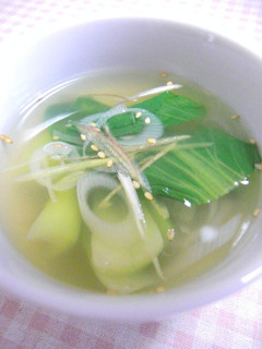 青梗菜の薬膳スープ-レシピのメイン写真