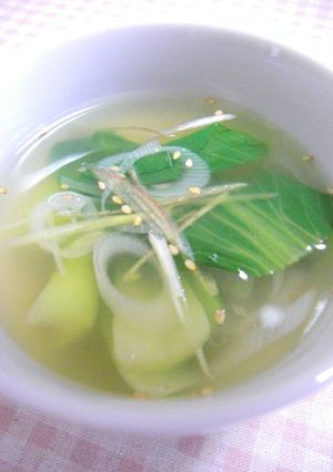青梗菜の薬膳スープ-レシピのメイン写真
