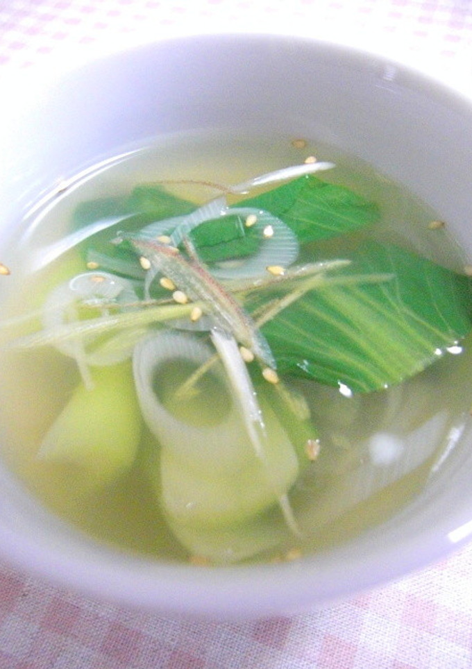 青梗菜の薬膳スープ-レシピのメイン写真