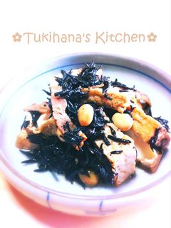 ボリュームたっぷり ひじきの炒め煮-レシピのメイン写真