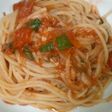 ツナと大葉のトマトパスタ