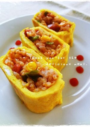 ＊オムライス風♪卵焼き＊-レシピのメイン写真