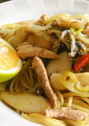 サンマ☆パスタ！ペペロンチーニ-レシピのメイン写真