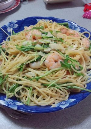 えびと水菜のパスタ-レシピのメイン写真