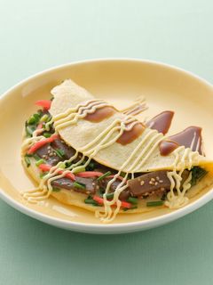 こんにゃくたっぷり九条ねぎ焼き-レシピのメイン写真