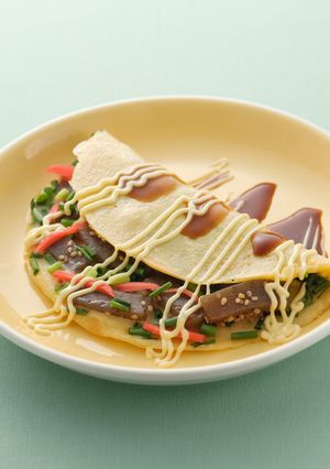こんにゃくたっぷり九条ねぎ焼き-レシピのメイン写真
