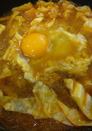 お味噌汁が大変身!チゲ風マロニーちゃん-レシピのメイン写真
