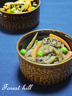 赤ワイン de 牛肉とゴボウの炒め煮-レシピのメイン写真