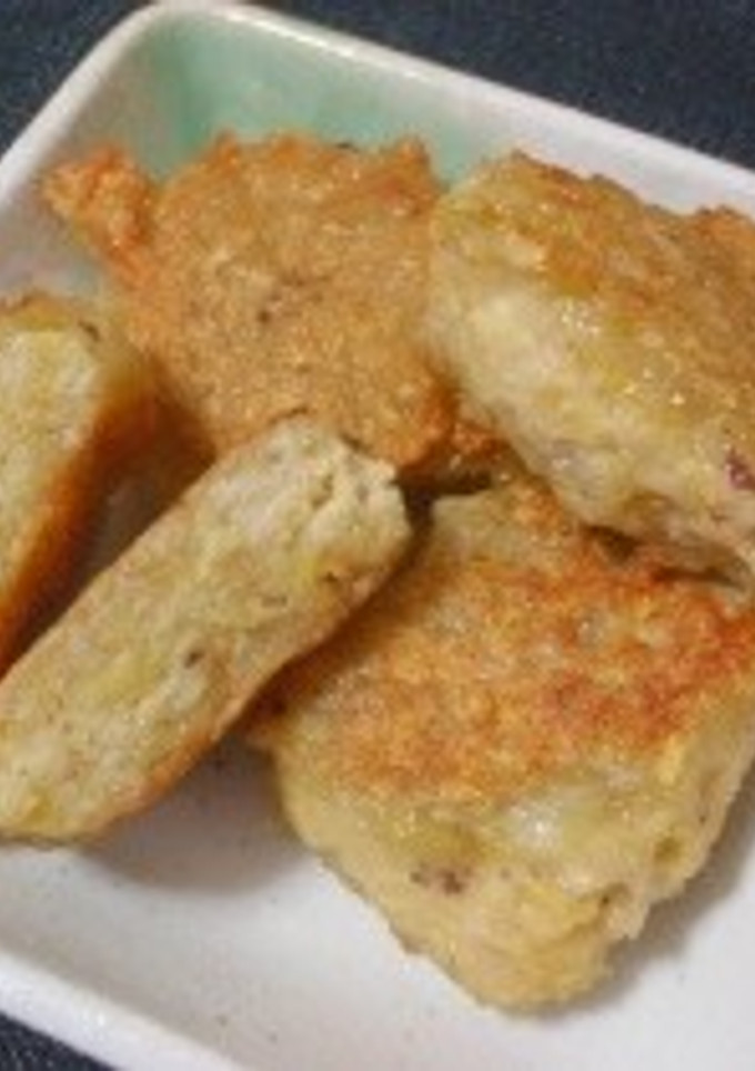 さつまいもと鶏ひき肉の落とし蒸し焼き-レシピのメイン写真