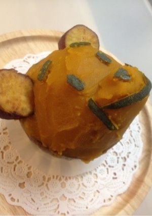 プーさんのモンブラン風スイーツ-レシピのメイン写真