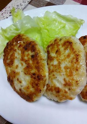 鶏ミンチの塩ハンバーグ(⌒‐⌒)-レシピのメイン写真