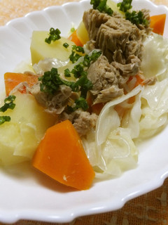 ツナじゃがキャベツ煮-レシピのメイン写真