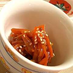รูปของ ぴりっと。　にんじんの生姜風味きんぴら