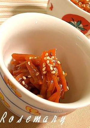 ぴりっと。　にんじんの生姜風味きんぴら-レシピのメイン写真