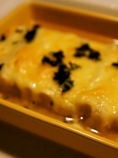 長葱のコンソメ煮・チーズ焼き-レシピのメイン写真