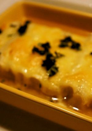 長葱のコンソメ煮・チーズ焼き-レシピのメイン写真