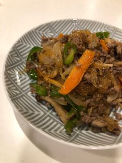 簡単☆ひき肉と春雨の甘辛炒め煮☆-レシピのメイン写真