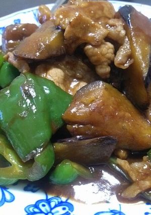●豚となすとピーマンのこってり味噌炒め●-レシピのメイン写真
