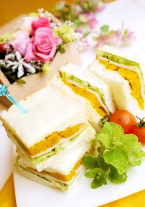 かぼちゃのサンドイッチ♡-レシピのメイン写真