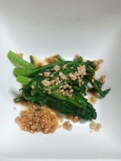 春菊のおひたし☆ごま油ぽん酢-レシピのメイン写真