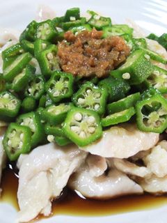 ◆糖尿病◆鶏ササミのオクラソースがけ-レシピのメイン写真