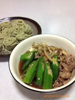 すき焼き風☆具だくさんのつけ麺-レシピのメイン写真