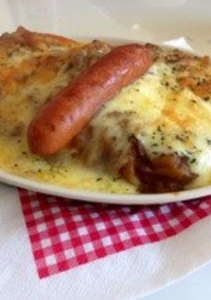 あまったカレーでピザグラタン!-レシピのメイン写真