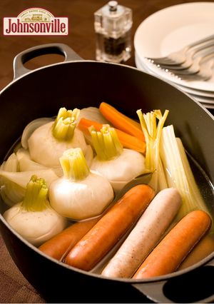 ごろごろ野菜とジョンソンヴィルの煮込み-レシピのメイン写真