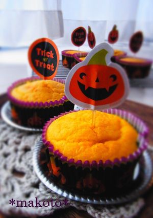 かぼちゃチーズのカップケーキ-レシピのメイン写真