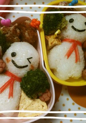 キャラ弁　てるてるぼうず　遠足に-レシピのメイン写真