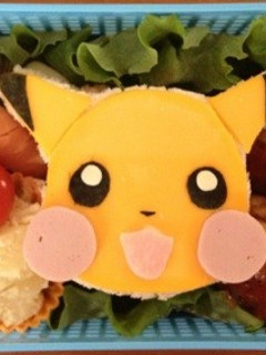 ピカチュウサンド弁当-レシピのメイン写真