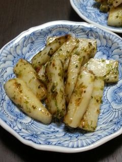 しゃきっホクッ長芋の青海苔バター-レシピのメイン写真