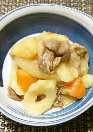ちくわぶ入り肉じゃが-レシピのメイン写真