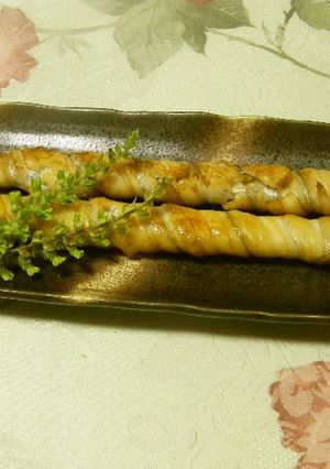 太刀魚竹巻き焼き(宇和島風)-レシピのメイン写真