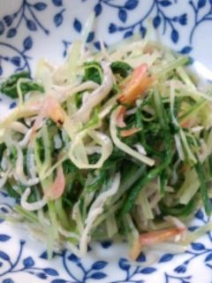 水菜としらす&桜エビの柚子こしょう炒め-レシピのメイン写真